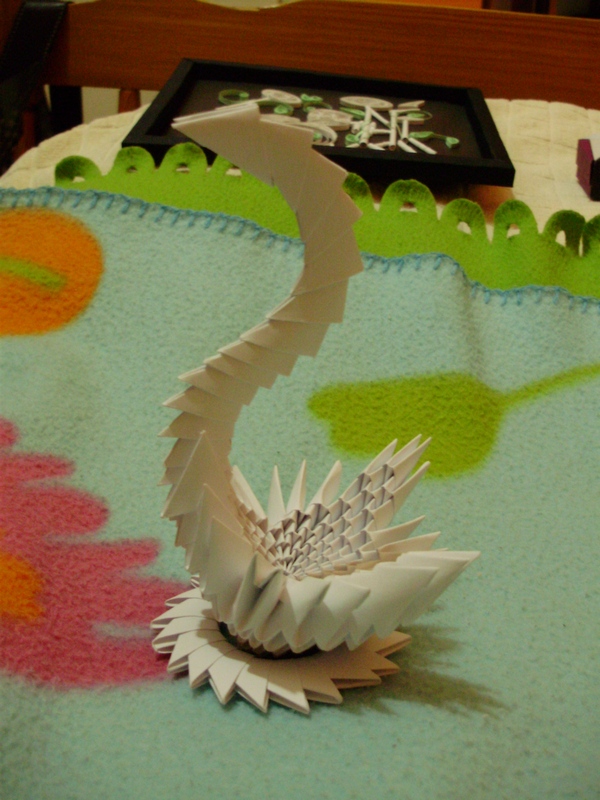 origami labud